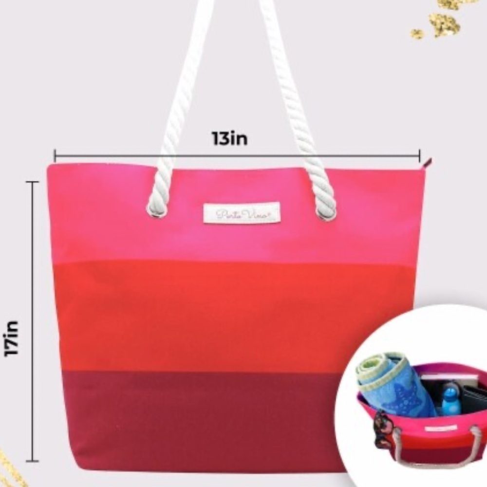 Wine Dispenser Bag PORTO VINO Insulated Wine Tote Bag 17”x 13” NWT - Picture 10 of 13